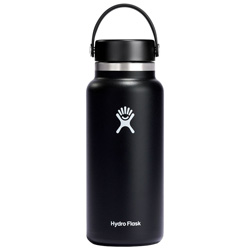 Thermo water bottle Wide Mouth 1L black